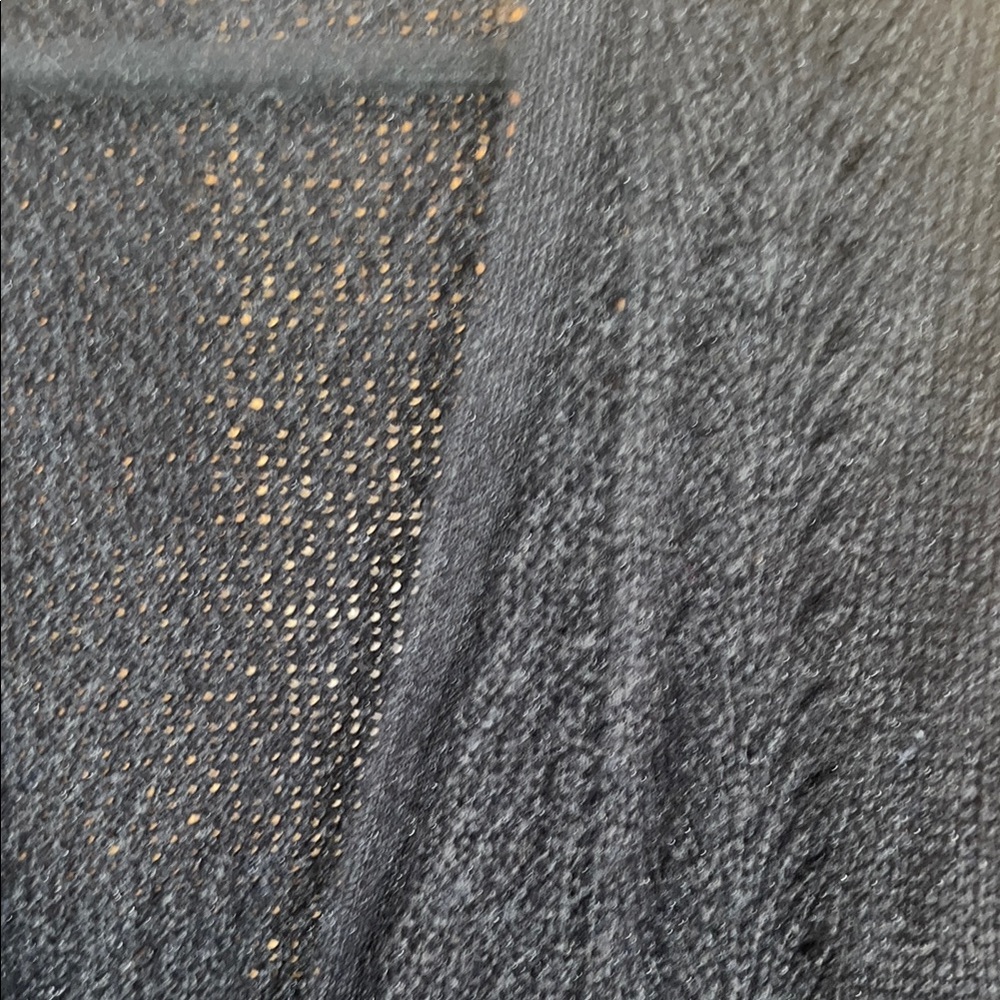 Women's Acrylic Blend Black Open-Front Sweater by Candie's [Size L] - Picture 4 of 12